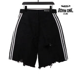 Balenciaga washed and ripped denim shorts bermuda Jeans