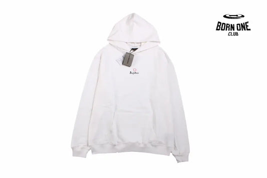 Balenciaga White Be Yourself Hoodie Moletom Sweatshirts