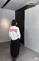 Balenciaga White Hoodie Moletom Sweatshirts