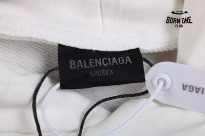 Balenciaga White Hoodie Moletom Sweatshirts