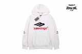 Balenciaga White Hoodie Moletom Sweatshirts
