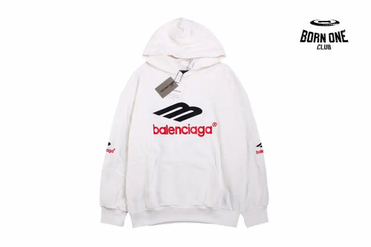 Balenciaga White Hoodie Moletom Sweatshirts