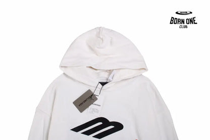 Balenciaga White Hoodie Moletom Sweatshirts