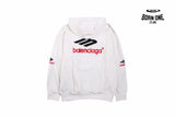 Balenciaga White Hoodie Moletom Sweatshirts