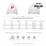 Balenciaga White Hoodie with ’I Love’ Graphic Moletom Sweatshirts