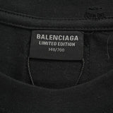Balenciaga White Logo Graphic T-Shirt (Black) Camiseta T-shirt