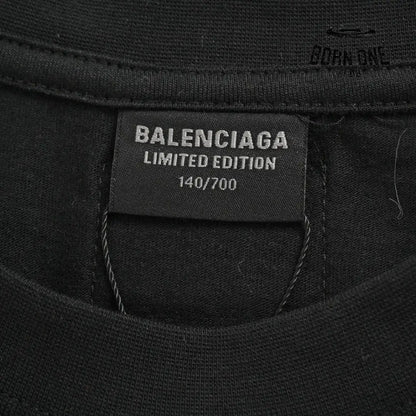 Balenciaga White Logo Graphic T-Shirt (Black) Camiseta T-shirt