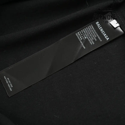 Balenciaga White Logo Graphic T-Shirt (Black) Camiseta T-shirt
