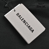 Balenciaga White Logo Graphic T-Shirt (Black) Camiseta T-shirt