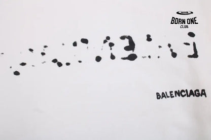 Balenciaga White Logo Hoodie Moletom Sweatshirts