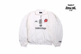 Balenciaga White Zip-Up Track Jaqueta Sweatshirts