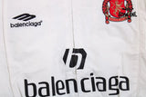 Balenciaga White Zip-Up Track Jaqueta Sweatshirts