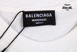 Balenciaga x Supreme T-shirt with Front Logo (White) Camiseta T-shirt
