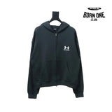 Balenciaga x Under Armour Zip Up Hoodie Black/White Moletom