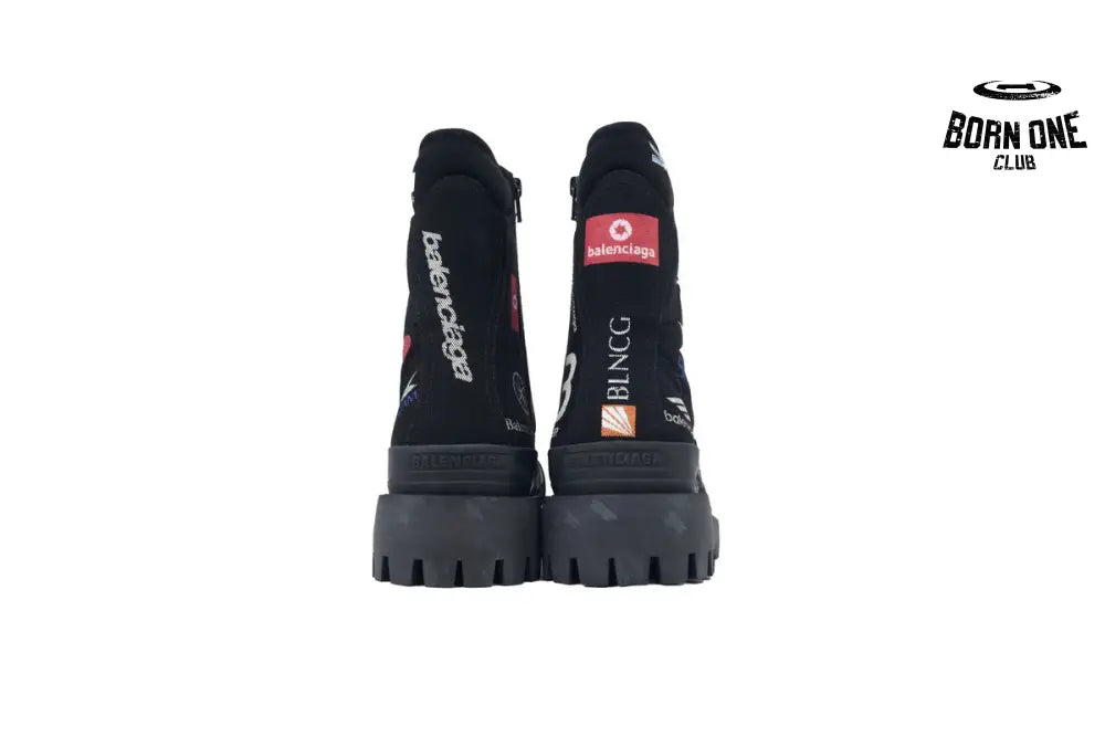 Balenciaga Strike Men's Combat Boot Black 694042W2H131000