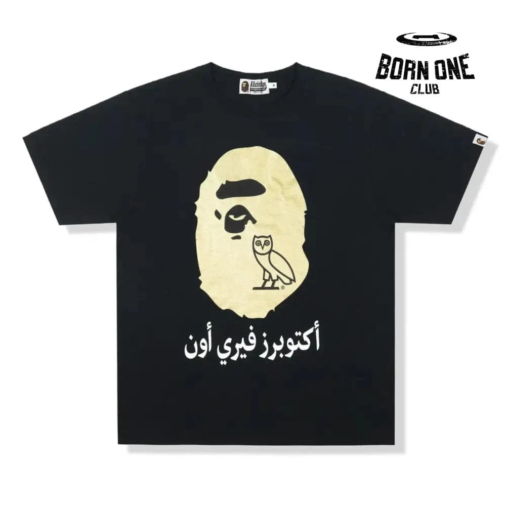 BAPE x OVO Ape Head Black Gold