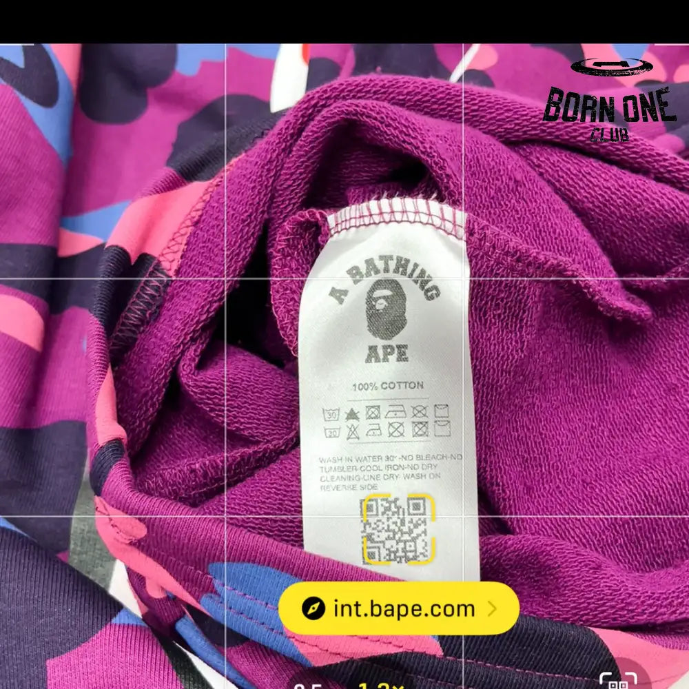 Shorts Bape Camo Shark Shorts Purple