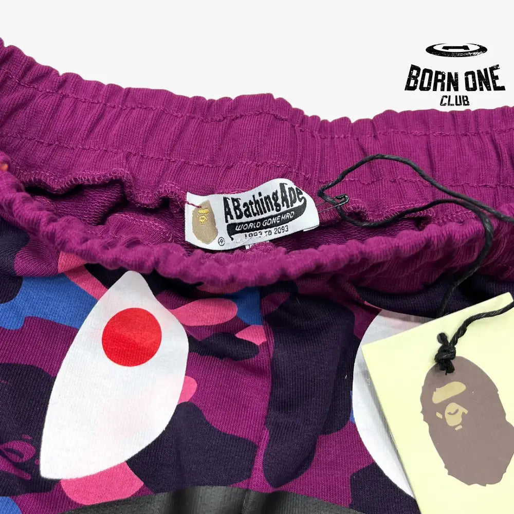Shorts Bape Camo Shark Shorts Purple