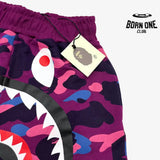 Shorts Bape Camo Shark Shorts Purple