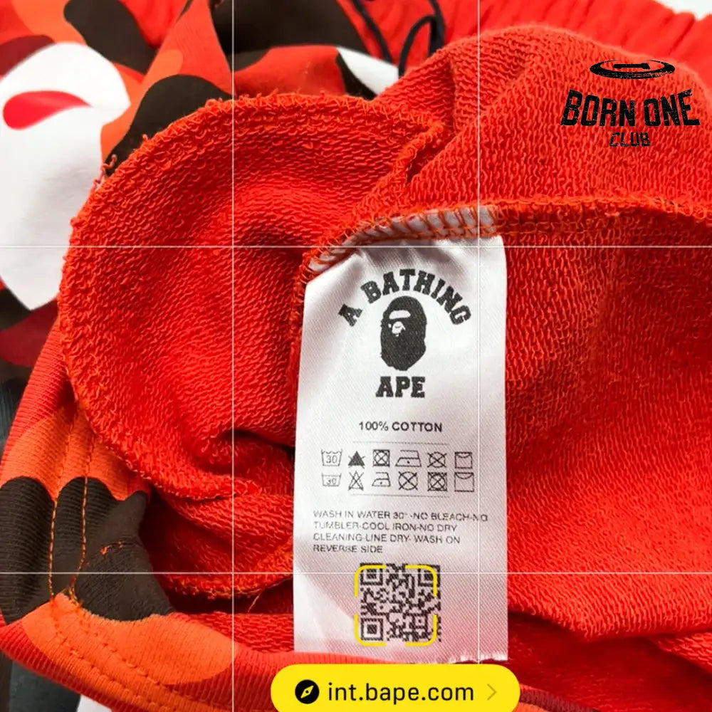 Shorts Bape Camo Shark Shorts Red