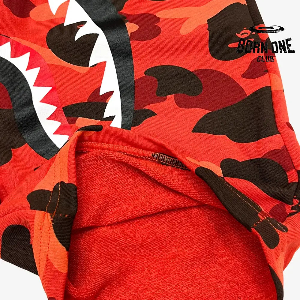 Shorts Bape Camo Shark Shorts Red