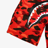Shorts Bape Camo Shark Shorts Red