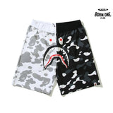 Bape Shorts Black White