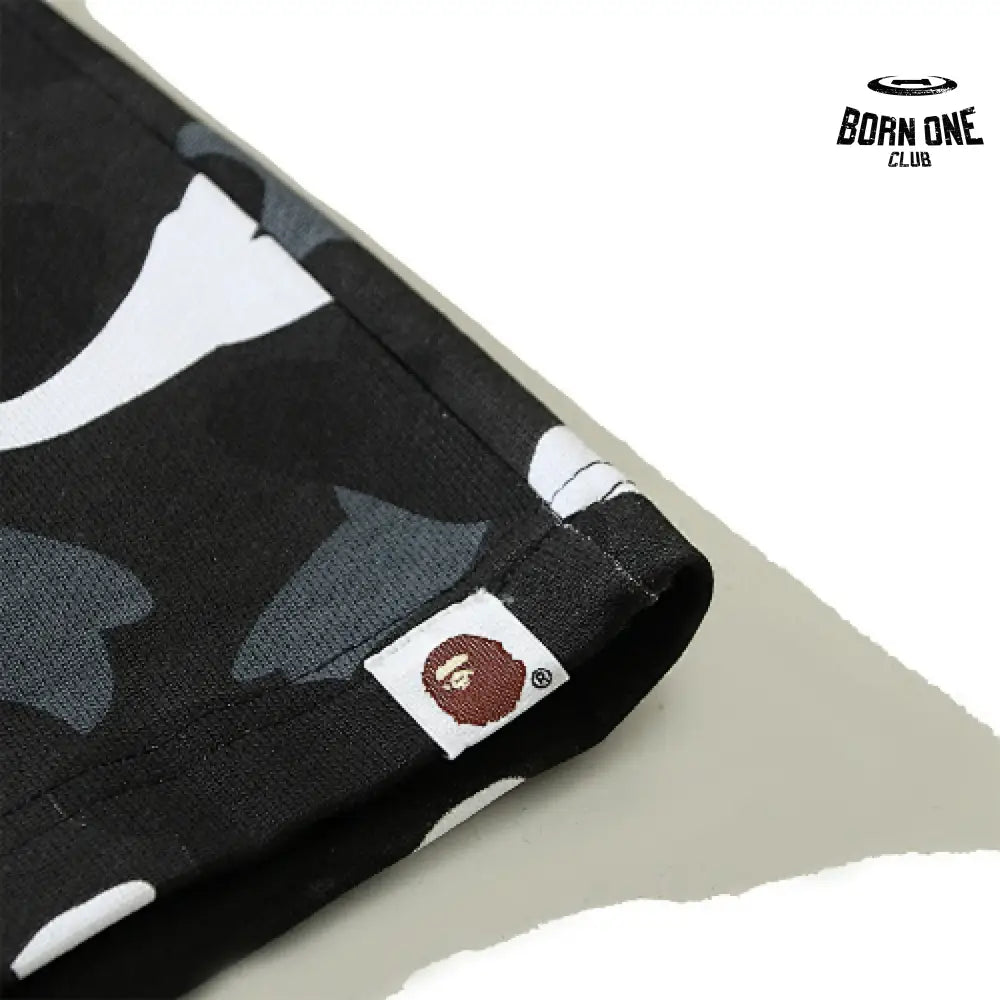 Bape Shorts Black White