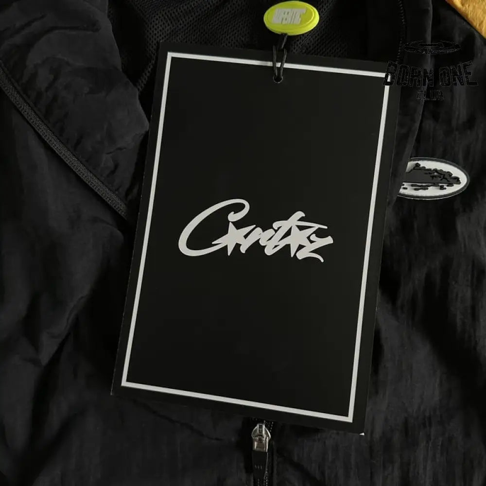 Jaqueta Corta Vento Corteiz Preto Amarelo