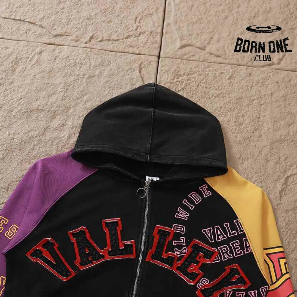 Moletom Vale Forever Crest Zíper Purple/Yellow