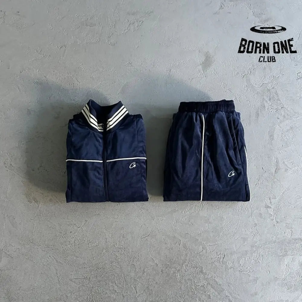 Conjunto Corteiz Veludo Azul