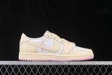 Travis Scott x Air Jordan 1 Low Sail Tropical Pink Shy Muslin