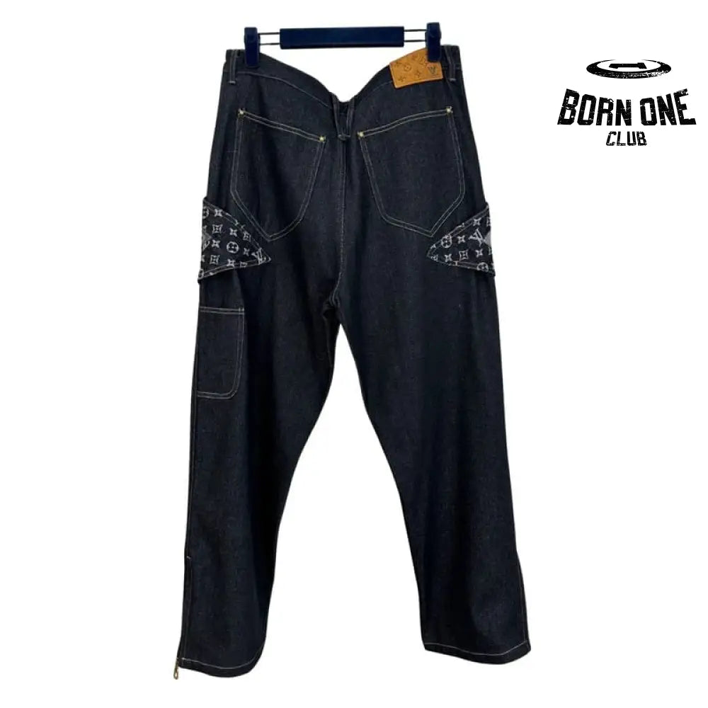 Calça Louis Vuitton Monogram Flower Denim