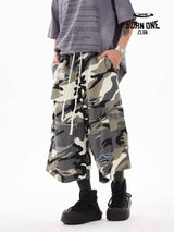 Bermuda Baggy camo Preta