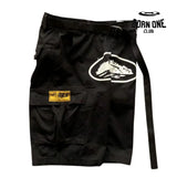 Bermuda Corteiz Cargo Black & White