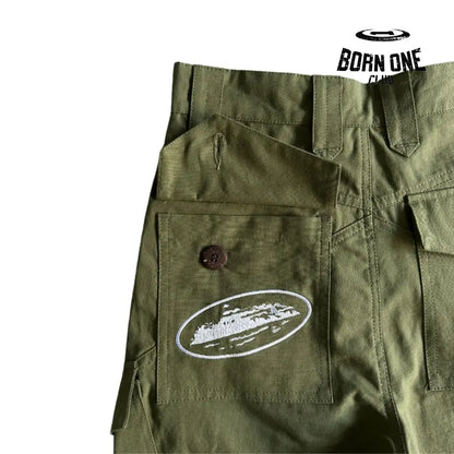 Bermuda Corteiz Slant Pocket Green