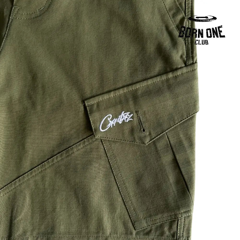Bermuda Corteiz Slant Pocket Green