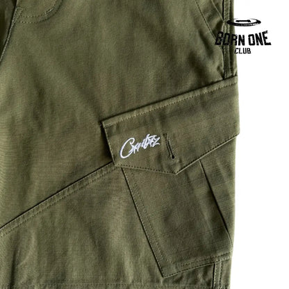 Bermuda Corteiz Slant Pocket Green
