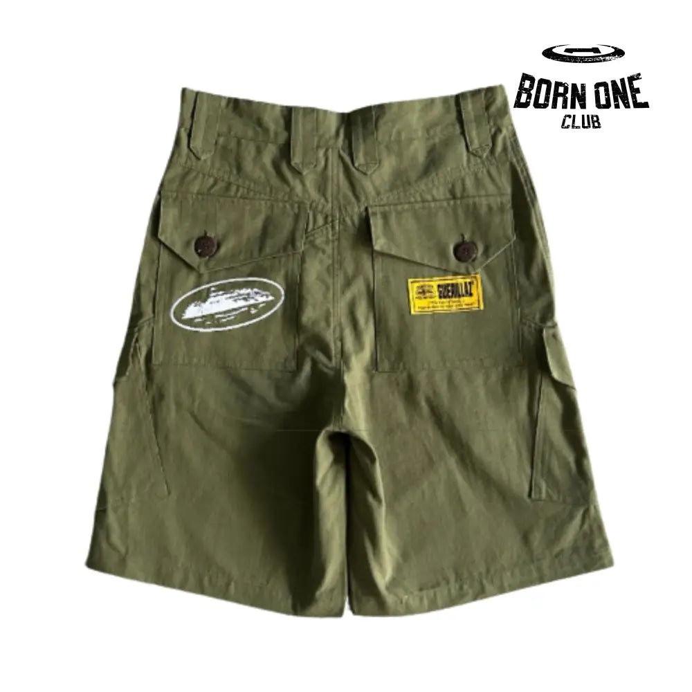 Bermuda Corteiz Slant Pocket Green