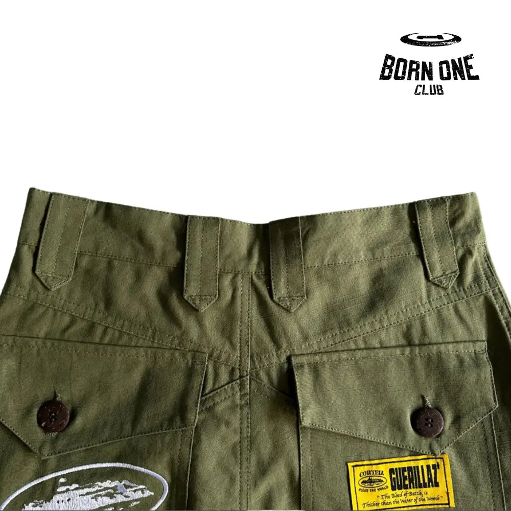 Bermuda Corteiz Slant Pocket Green