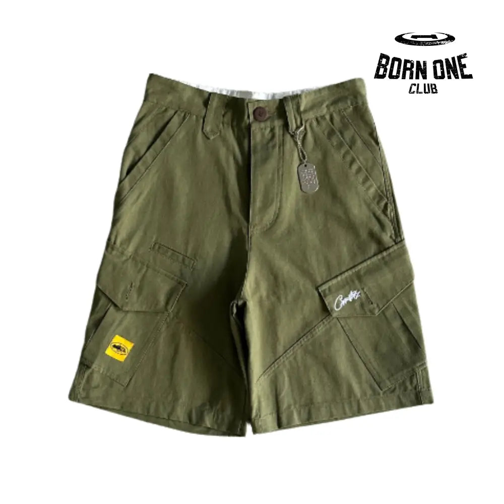 Bermuda Corteiz Slant Pocket Green P