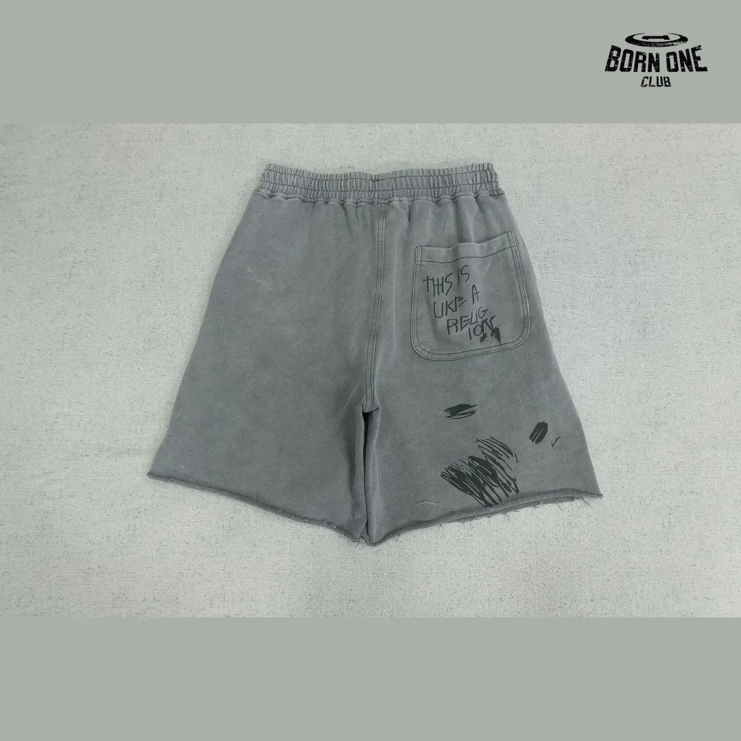 Bermuda Moletom Paly Hollywood Carrying The Message Short Grey