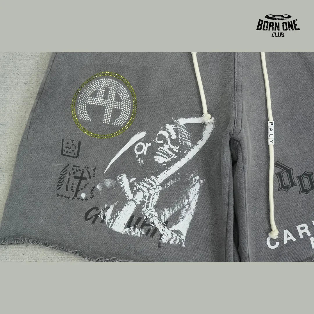 Bermuda Moletom Paly Hollywood Carrying The Message Short Grey