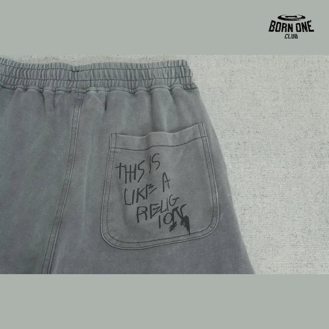 Bermuda Moletom Paly Hollywood Carrying The Message Short Grey