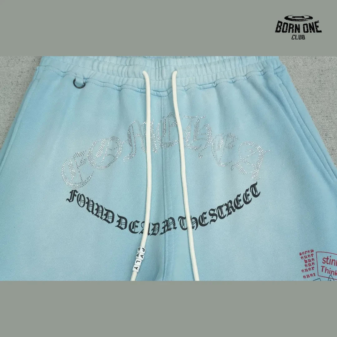 Bermuda Moletom Paly Hollywood Wonder Child Short Light Blue