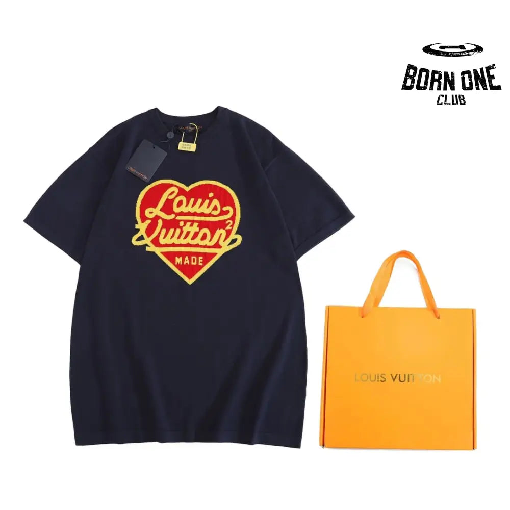 Camiseta Louis Vuitton x Nigo Intarsia Jacquard Heart