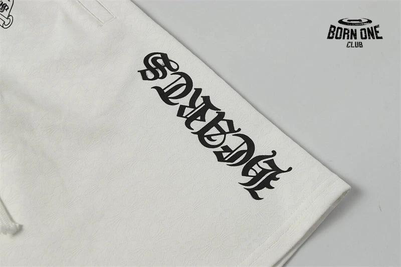 Shorts Chrome Hearts Moletom Logo Lateral