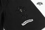 Shorts Chrome Hearts Logo Preto