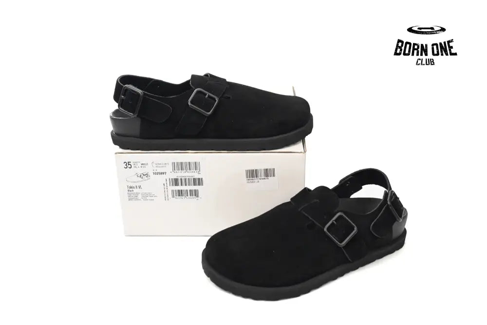Birkenstock 1774 III Tokio Suede Leather Black