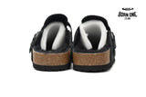 Birkenstock Boston Shearling Suede Leather Black